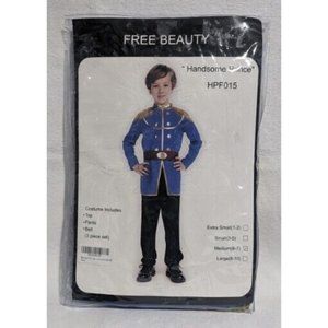 Free Beauty Handsome Prince HPF015 3 Piece Costume Set Size M (6-7) - Brand New